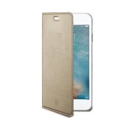 Celly AIR801GD custodia per cellulare 14 cm (5.5") Custodia a libro Oro