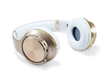 Conceptronic CHSPBTNFCSPKG cuffia e auricolare Con cavo e senza cavo A Padiglione Musica e Chiamate Micro-USB Bluetooth Oro, Bianco