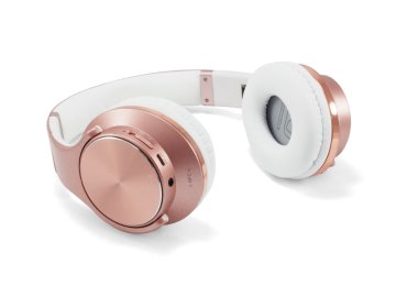 Conceptronic CHSPBTNFCSPKR cuffia e auricolare Con cavo e senza cavo A Padiglione Musica e Chiamate Micro-USB Bluetooth Oro rosa, Bianco