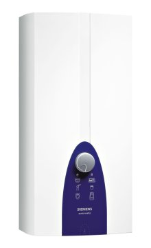Siemens DH18400M scaldabagno Verticale Senza serbatoio (istantaneo) Blu, Bianco