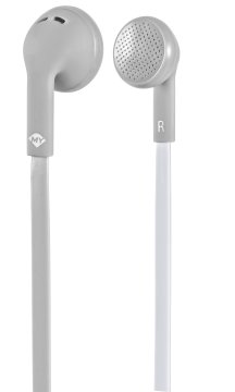 MySound Auricolare on ear mic. Speak flat, bianco-grigio