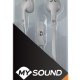 MySound Auricolare on ear mic. Speak flat, bianco-grigio 5