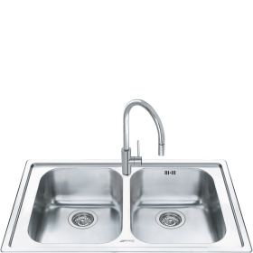 Smeg LL862-2 lavello Rettangolare Acciaio inox