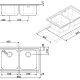 Smeg LL862-2 lavello Rettangolare Acciaio inox 3