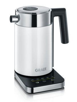Graef WK 501 bollitore elettrico 1 L 2015 W Acciaio inox, Bianco