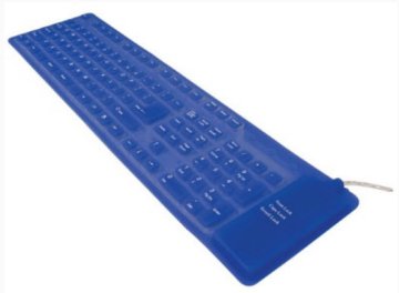 Mediacom Soft Keyboard tastiera USB + PS/2 Blu