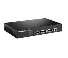 Edimax GS-1008PH switch di rete Gigabit Ethernet (10/100/1000) Supporto Power over Ethernet (PoE) Nero