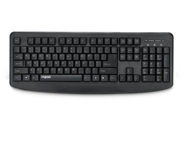 Rapoo NK2500 tastiera Universale USB Nero