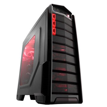 itek Defender Midi Tower Nero, Rosso
