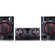 LG CJ65 set audio da casa Mini impianto audio domestico Nero, Rosso 2