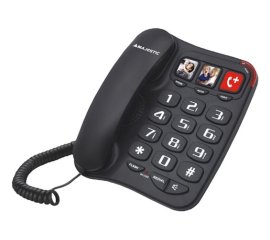 New Majestic PHF-BILLY 201 Telefono analogico/DECT Nero
