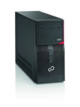 Fujitsu ESPRIMO P556 Intel® Core™ i3 i3-6100 4 GB DDR4-SDRAM 256 GB SSD Windows 7 Professional Micro Tower PC Nero, Rosso
