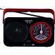 New Majestic RT182BKRD radio Portatile Analogico Nero, Rosso 2