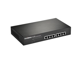 Edimax ES-1008P switch di rete Fast Ethernet (10/100) Supporto Power over Ethernet (PoE) Nero