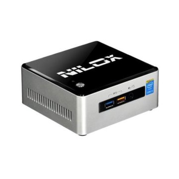 Nilox I5NXNUC4GB500 PC/stazione di lavoro Intel® Core™ i5 i5-5250U 4 GB DDR3L-SDRAM 500 GB HDD Mini PC Nero, Grigio