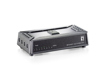LevelOne FSW-0808TX switch di rete Non gestito Fast Ethernet (10/100) Grigio
