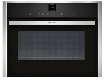 Neff C17UR02N0 forno a vapore Piccola Nero, Acciaio inox Touch