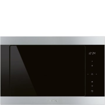 Smeg FMI325X forno a microonde Nero, Acciaio inox Microonde con grill Da incasso 25 L 900 W