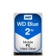 Western Digital Blue PC Mobile disco rigido interno 2 TB 5200 Giri/min 8 MB 2.5