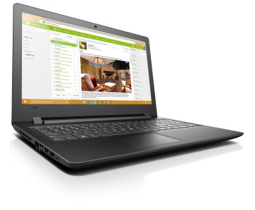 Lenovo IdeaPad 110 Intel® Core™ i3 i3-6100U Computer portatile 39,6 cm (15.6") HD 4 GB DDR4-SDRAM 1 TB HDD AMD Radeon R5 M430 Wi-Fi 5 (802.11ac) Windows 10 Home Nero