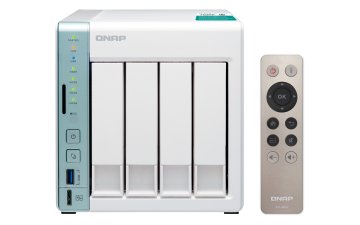 QNAP TS-451A NAS Tower Intel® Celeron® N3060 4 GB DDR3L 0 TB QNAP Turbo System Verde, Bianco