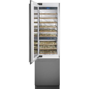 Smeg WI66LS cantina vino Cantinetta vino con compressore Da incasso Nero 54 bottiglia/bottiglie