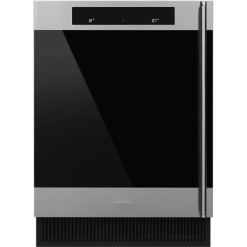 Smeg CVI338XS cantina vino Cantinetta vino con compressore Da incasso Nero, Acciaio inox 38 bottiglia/bottiglie