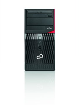 Fujitsu ESPRIMO PH556 E85 Intel® Core™ i7 i7-6700 16 GB DDR4-SDRAM 1 TB HDD NVIDIA® GeForce® GTX 745 Windows 10 Home Micro Tower PC Nero, Rosso