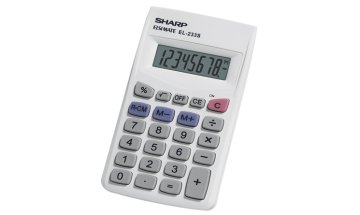 Sharp EL-233SB calcolatrice Desktop Calcolatrice finanziaria Grigio