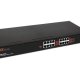 Hamlet Switch di rete a 16 porte sistema automatico per riconoscimento velocità 10/100/1000 Mbit in metallo 2