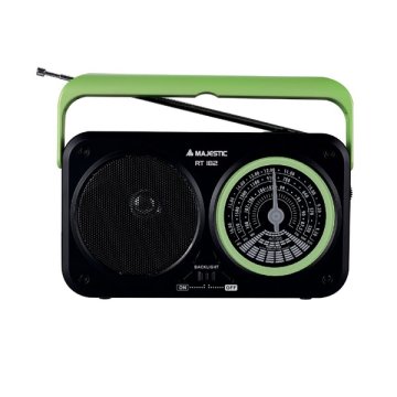 New Majestic RT182GR radio Portatile Analogico Nero, Verde