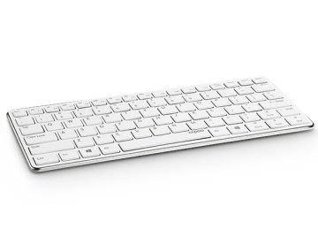 Rapoo E6350 tastiera Universale Bluetooth QWERTY Italiano Argento, Bianco