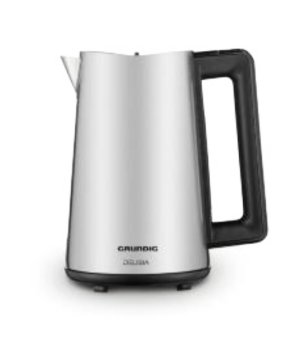 Grundig WK 8680 bollitore elettrico 1,7 L 3000 W Nero, Acciaio inox