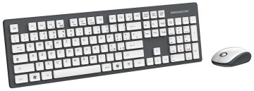 Mediacom Nx959 tastiera Mouse incluso Ufficio RF Wireless Grigio, Bianco