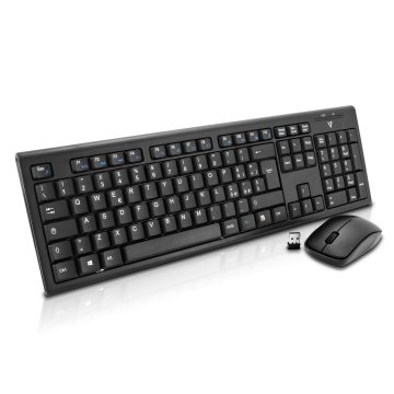 V7 CKW100IT tastiera Mouse incluso Universale RF Wireless QWERTY Italiano Nero