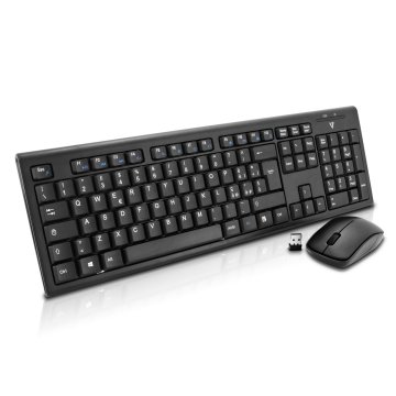 V7 CKW100IT tastiera Mouse incluso RF Wireless QWERTY Italiano Nero