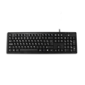 V7 J153313 tastiera Mouse incluso Ufficio USB QWERTY Spagnolo Nero