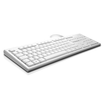 V7 J153367 tastiera USB QWERTY Inglese UK Bianco