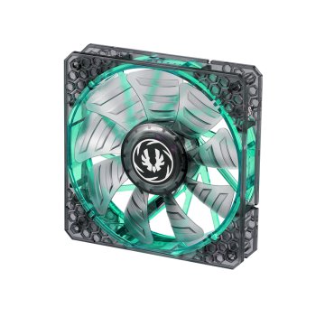 BitFenix Spectre Pro LED Green 120mm Case per computer Ventilatore 12 cm Verde, Trasparente