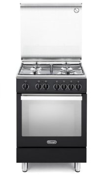De’Longhi PEMA 64 cucina Elettrico Gas Antracite, Stainless steel, Bianco A