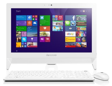 Lenovo IdeaCentre C20-00 Intel® Celeron® N3150 49,5 cm (19.5") 1366 x 768 Pixel PC All-in-one 4 GB DDR3L-SDRAM 1 TB HDD Windows 10 Home Bianco