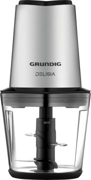Grundig CH 7680 tritaverdure elettrico 0,5 L 500 W Nero, Acciaio inox