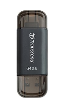 Transcend JetFlash Go 300 unità flash USB 64 GB USB Type-A / Lightning 3.2 Gen 1 (3.1 Gen 1) Nero