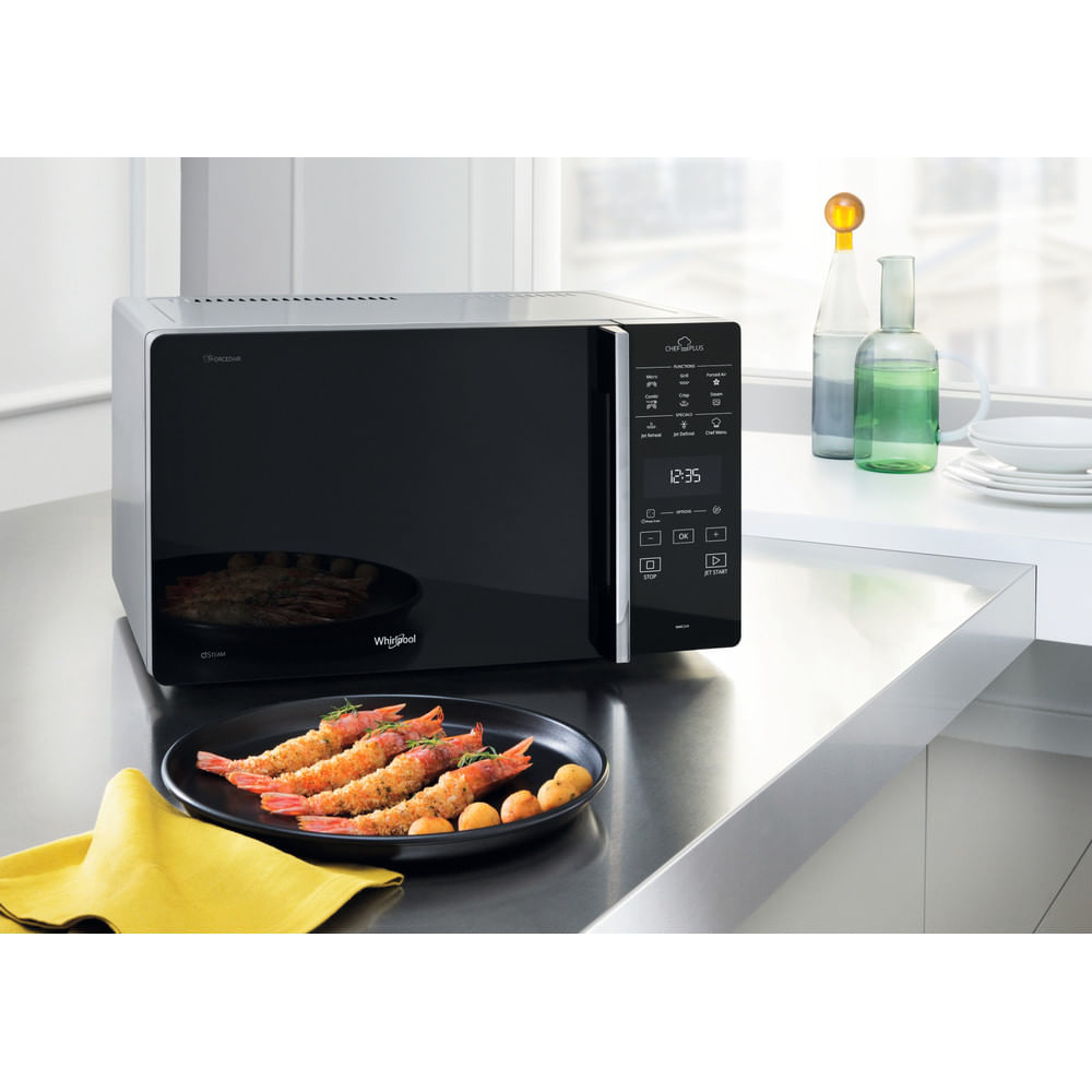 MCP349SL - Whirlpool MCP 349 SL Superficie piana Microonde combinato 25 L  800 W Nero, Argento - Forno microonde - Cottura cibi - Negozi Elettronica  Roma - Radionovelli