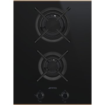 Smeg PV632CNR piano cottura Nero, Rame Da incasso Gas 2 Fornello(i)