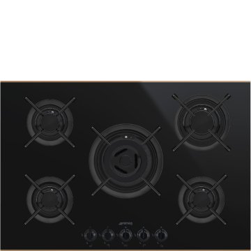 Smeg PV675CNR piano cottura Nero, Rame Da incasso Gas 5 Fornello(i)