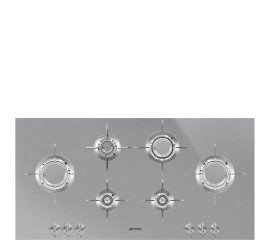 Smeg PXL6106 piano cottura Acciaio inox Da incasso Gas 6 Fornello(i)