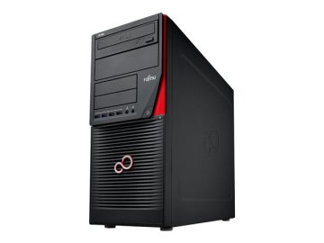 Fujitsu CELSIUS W550 Intel® Core™ i7 i7-6700 16 GB DDR4-SDRAM 256 GB SSD Windows 10 Pro Desktop Stazione di lavoro Nero, Rosso