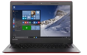 Lenovo IdeaPad 100s Intel® Celeron® N3060 Computer portatile 35,6 cm (14") HD 4 GB DDR3L-SDRAM 32 GB eMMC Wi-Fi 4 (802.11n) Windows 10 Home Rosso