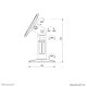 Neomounts SPEAKER-W100BLACK Supporto per diffusori - universale - mobilità completa 12